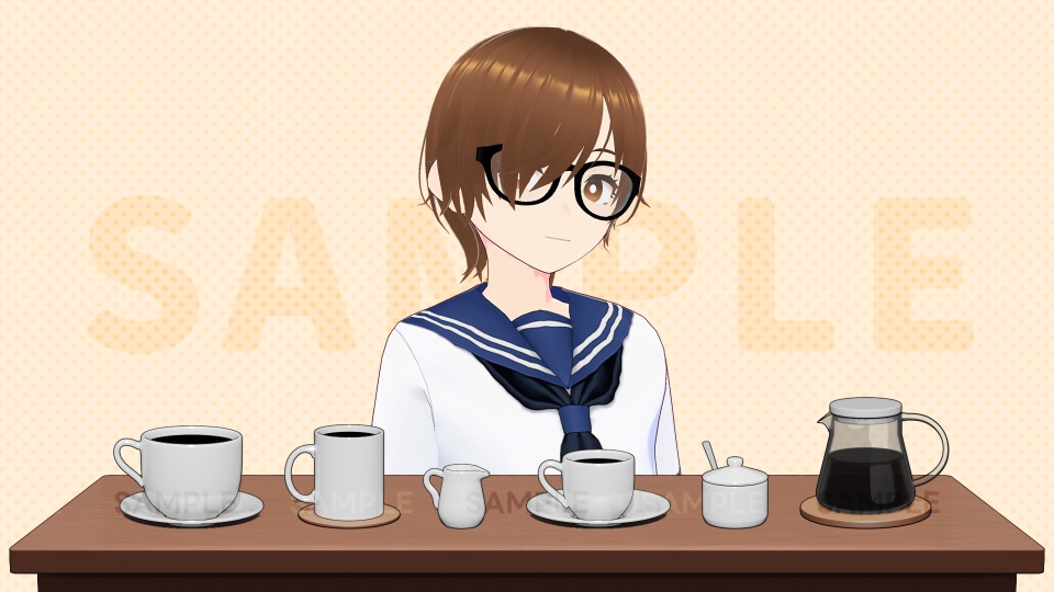 【VTuber素材】コーヒーセット