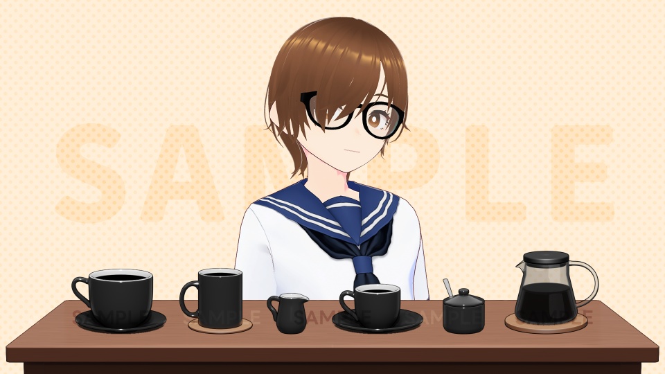 【VTuber素材】コーヒーセット