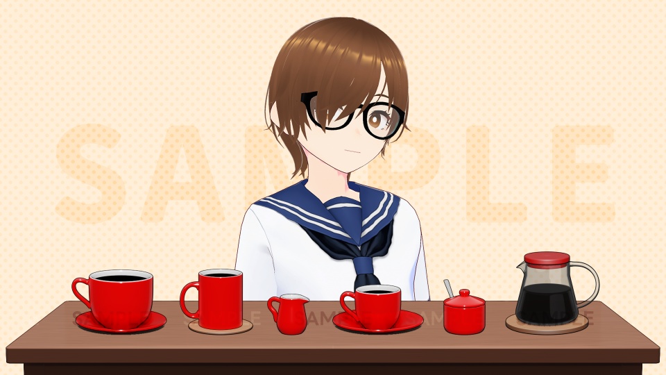 【VTuber素材】コーヒーセット