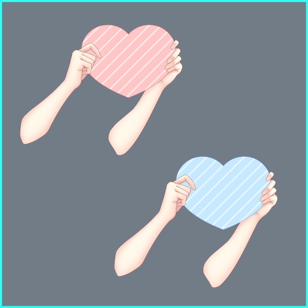 【Vtuber素材】カウントダウン手素材セット無料【フリー素材】