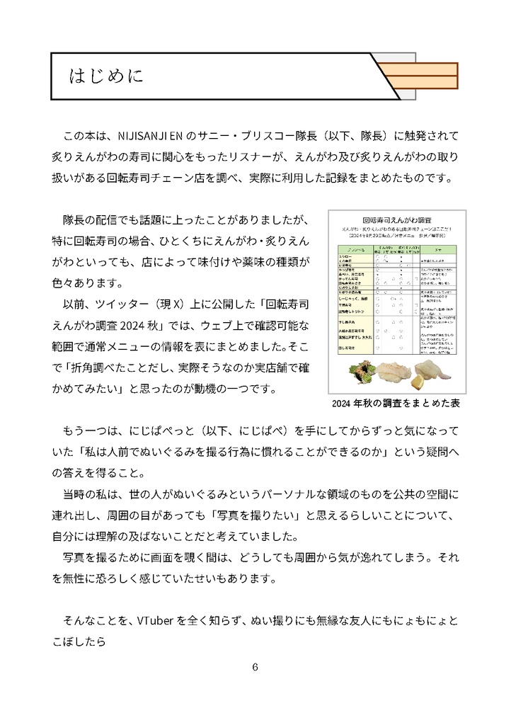 さにぱぺ、お寿司食べにいこ! -回転寿司えんがわ調査2025春-