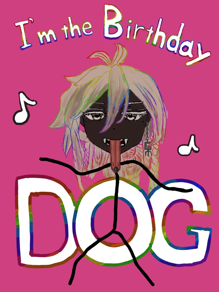 Birthday Dog Tシャツ