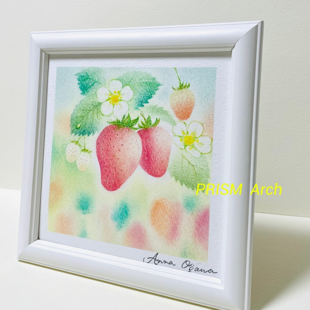 ☆ いちごちゃん No.2 ☆ 原画・木製フレーム付