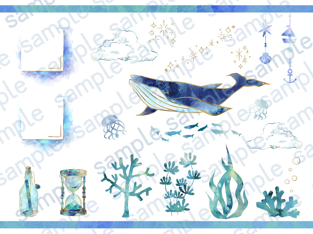 ココフォリア向け海素材セット