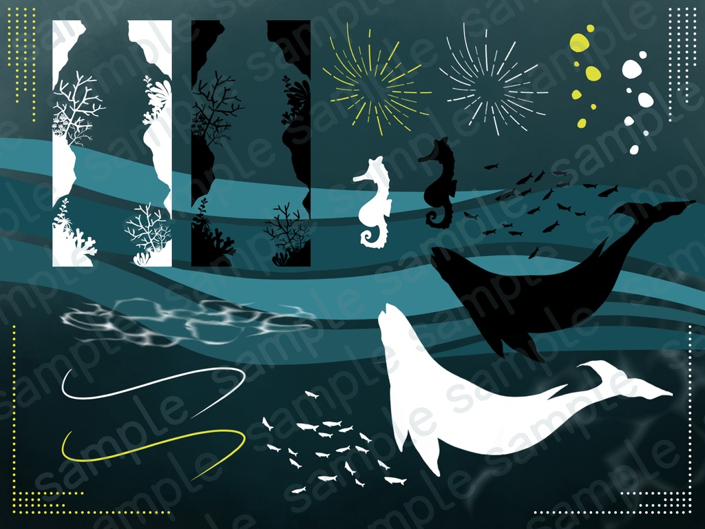 ココフォリア向け水中素材セット