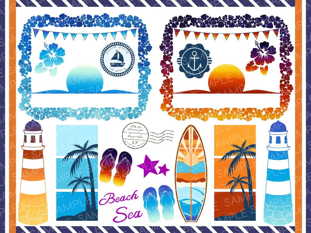 ココフォリア向け海岸素材セット