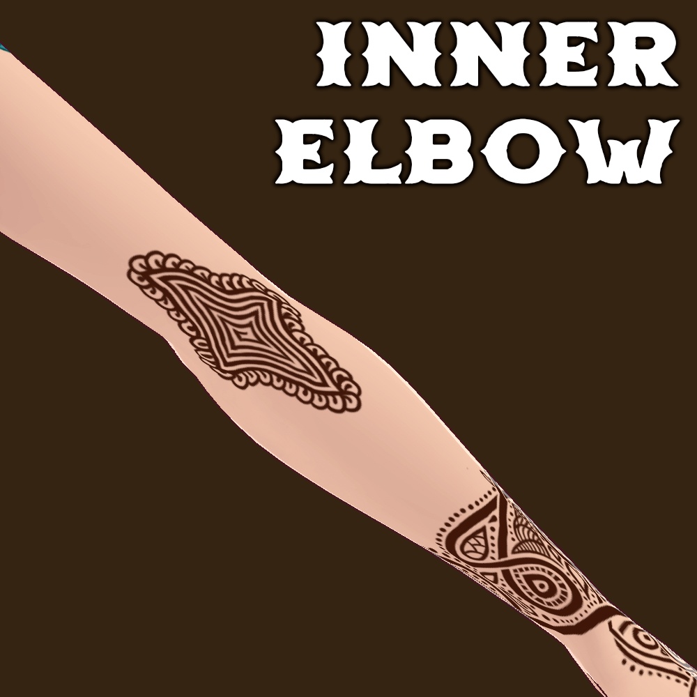 Henna Style tatoos for Vroid