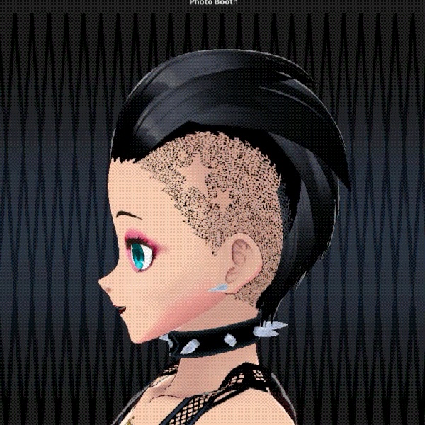 Vroid Spiked choker and earings