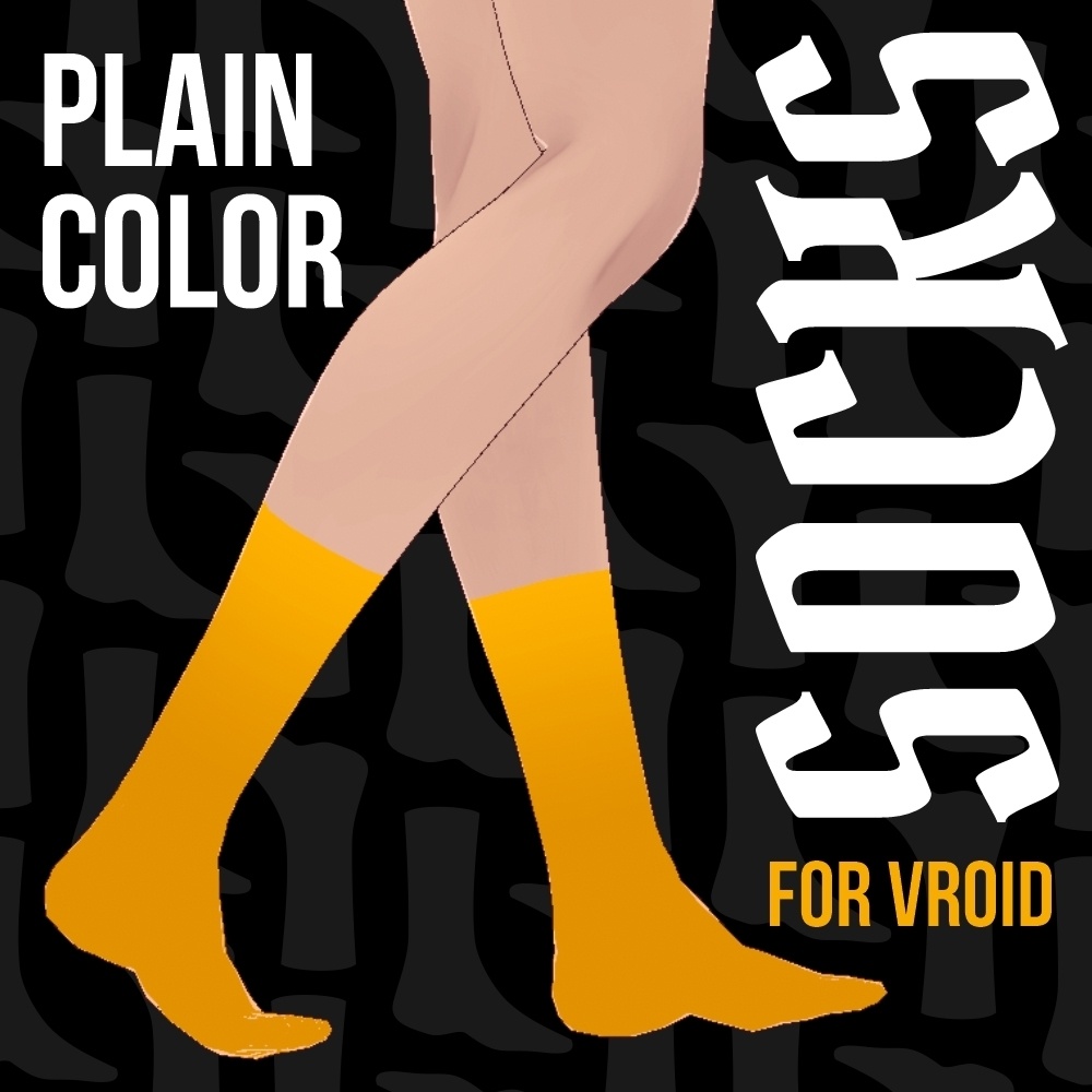 Flat color socks for Vroid