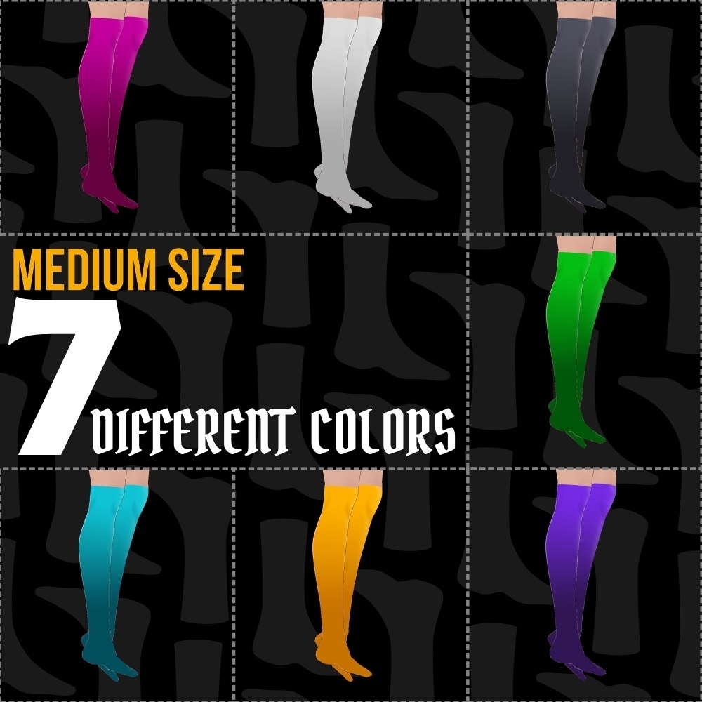 Flat color socks for Vroid