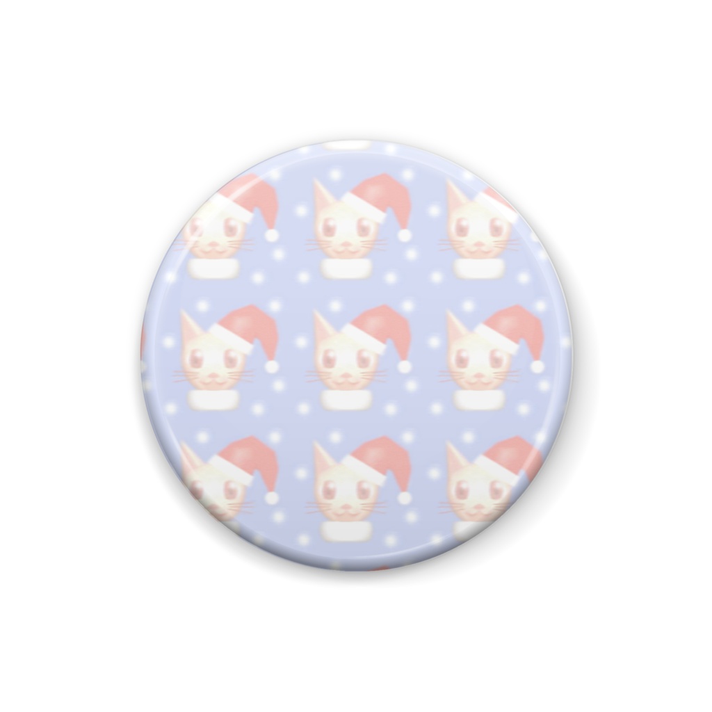 ねこすけ(雪)缶バッジ