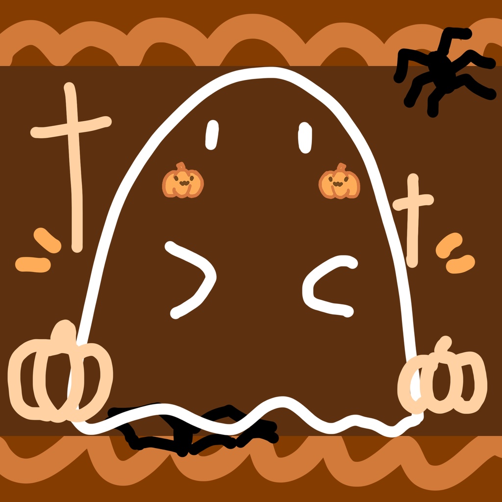 (无料 free)「8対応」ハロウィーンの顔のステッカー