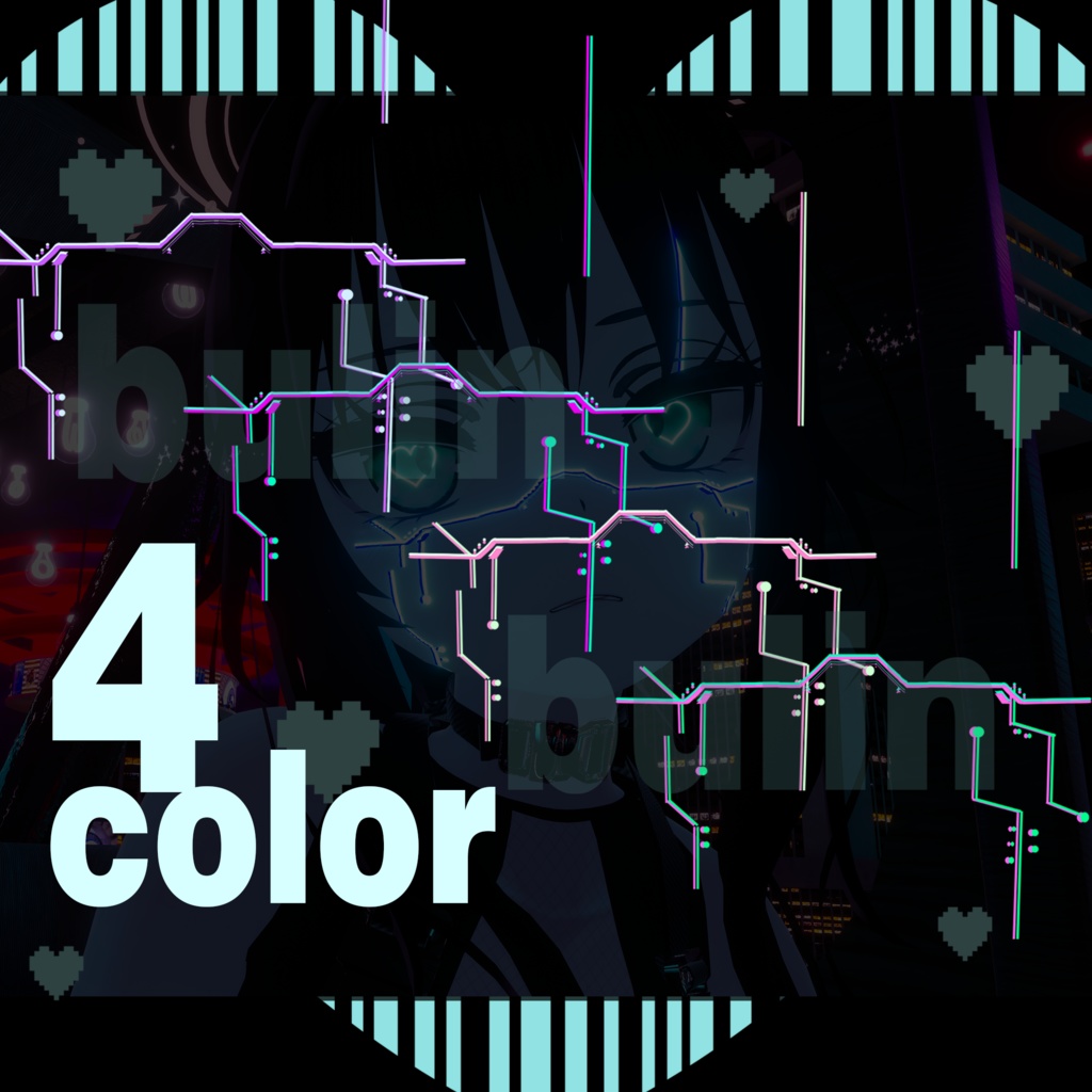 「9対応」セレスティア/ソフィナ/龍のヨル/红尘/舞夜/チセ/ 御咲/ 桔梗/竜胆 Cyber punk Face tattoosリボンタトゥー