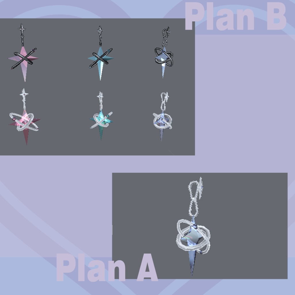 【PB】ライトスターの耳飾りLight Star earrings