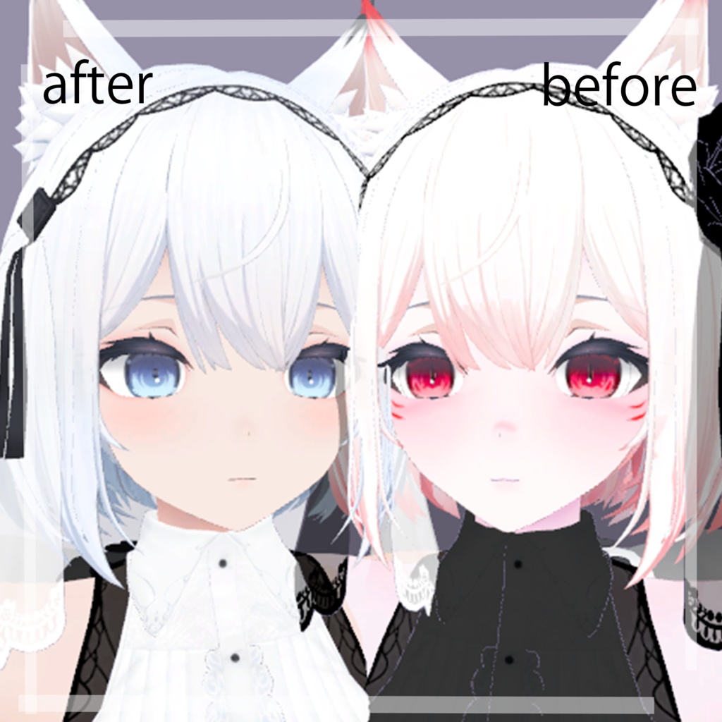 「狐雨 - Kosame -」血色のキツネ対応Make Up face & body & eye & hair