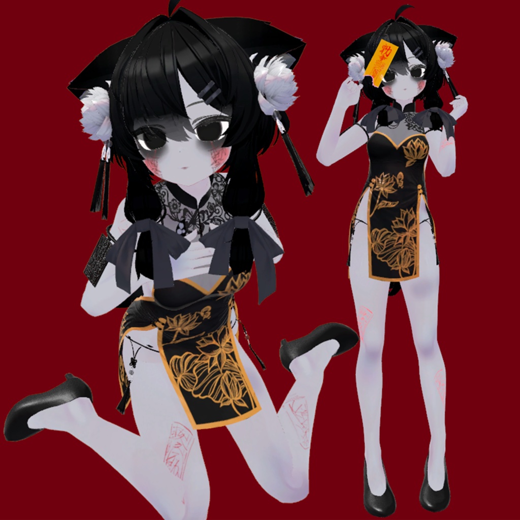 「真冬 Mafuyu」対応Halloween Make Up face and body and eye