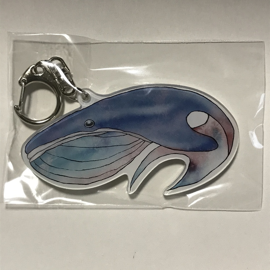 くじらのアクリルキーホルダー