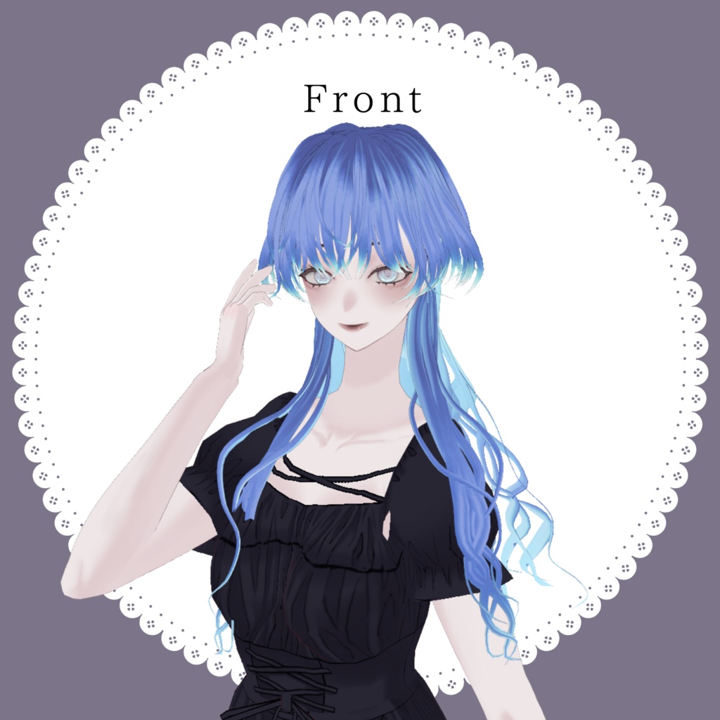 ロングウェーブウルフ【#Vroid】