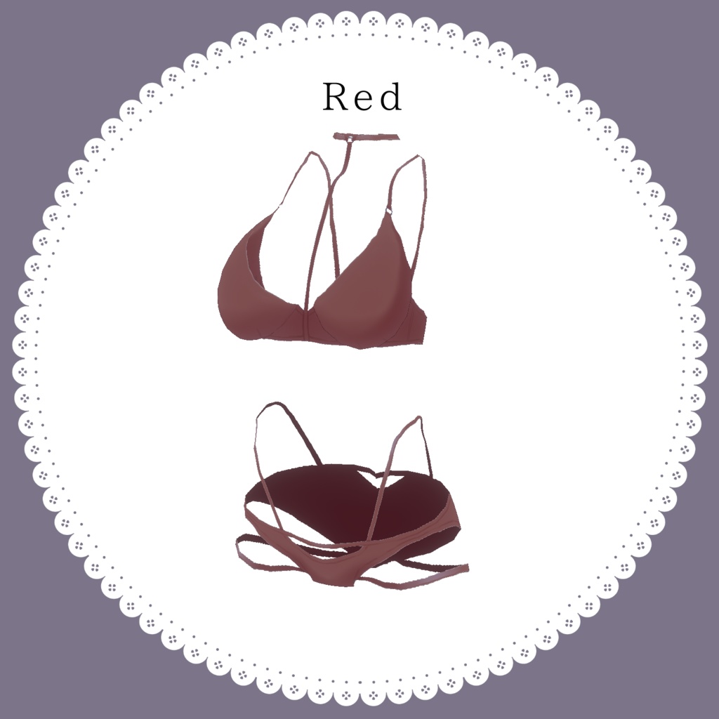 【Free無料有】ルームウェア+ランジェリーセット【#Vroid】