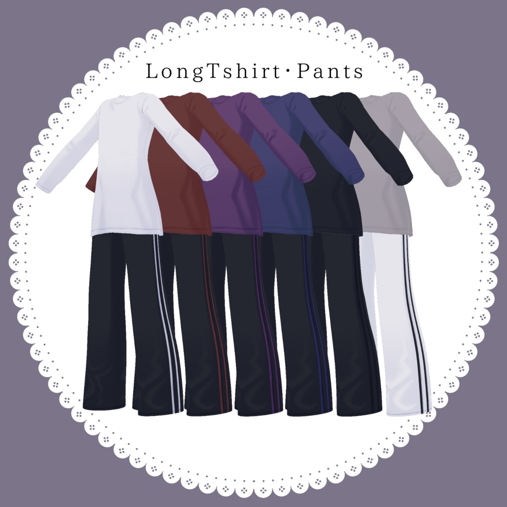 【Free無料有】メンズルームウェアセット【#Vroid】