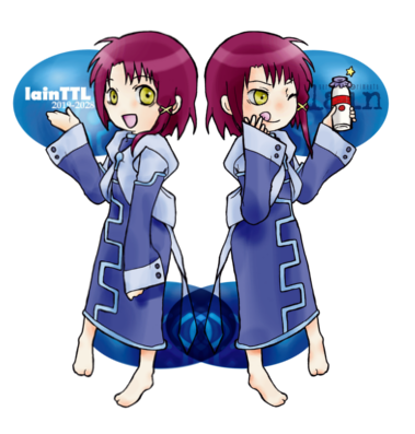 lain：ペルソナ両面アクスタ