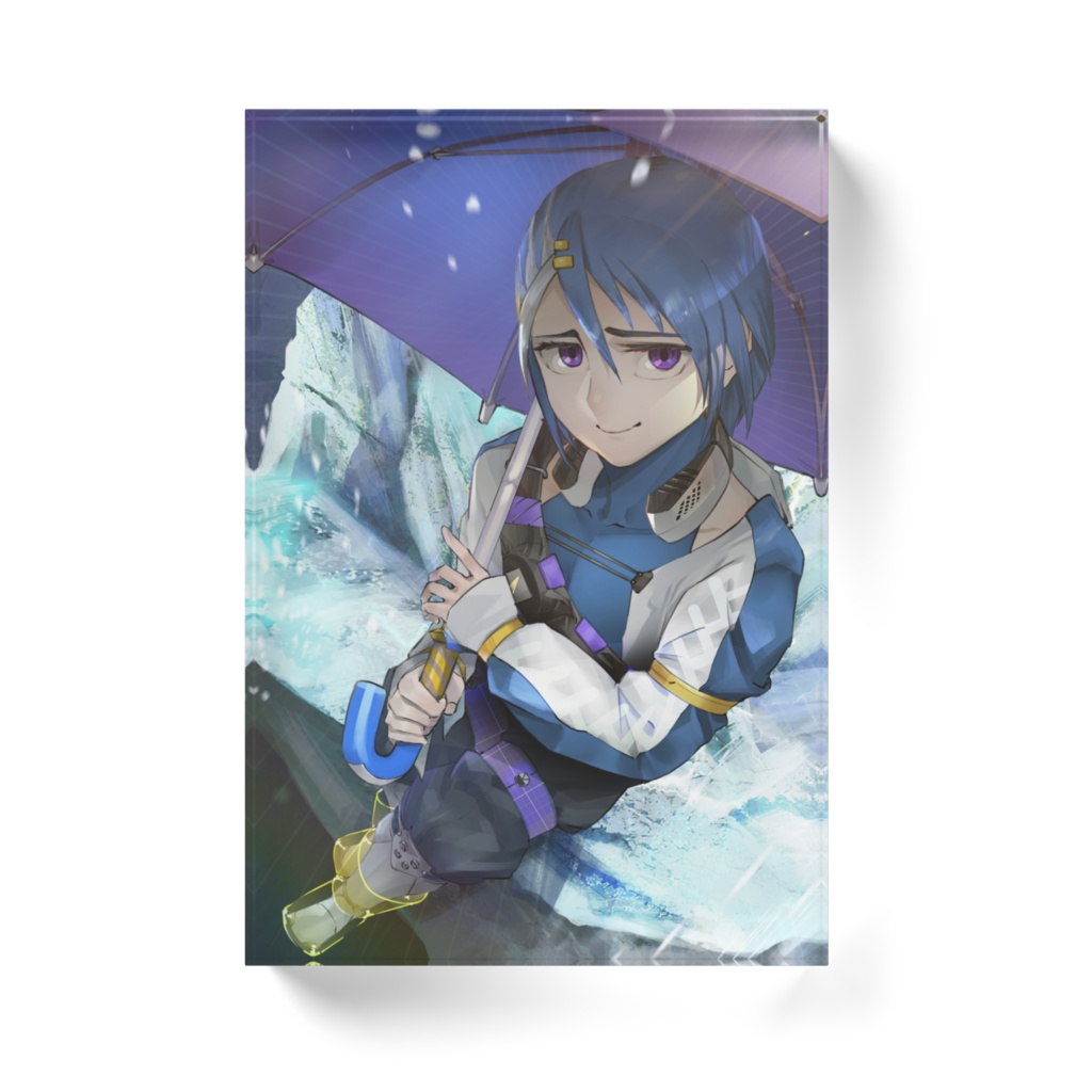 雨露雫アクリルブロック(ホワイト)