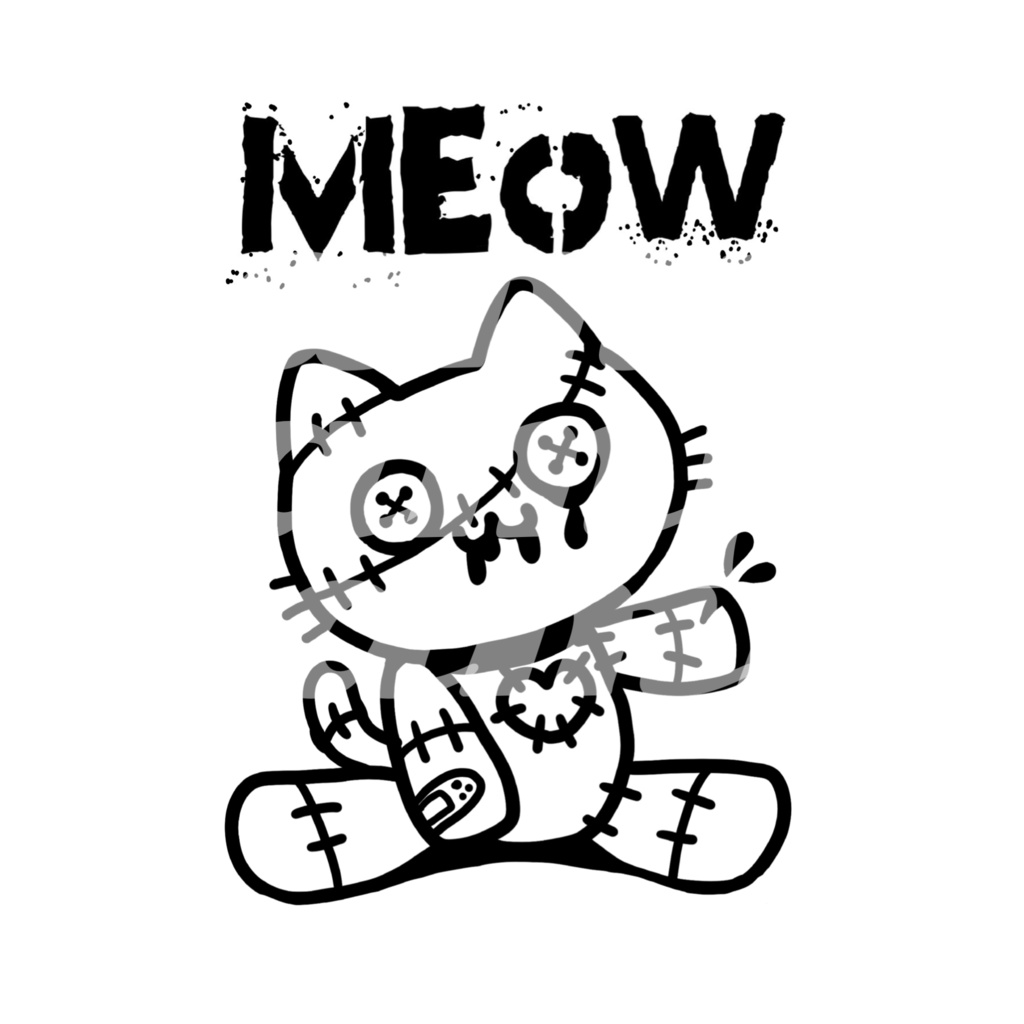 MEOW半袖Tシャツ