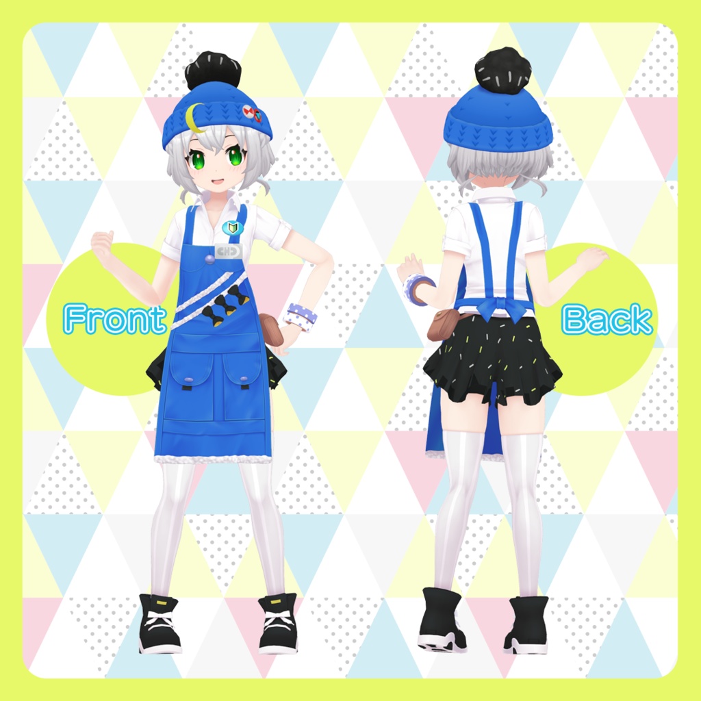 【SDK3対応しました】オリジナル3Dモデル『店員ちゃん』