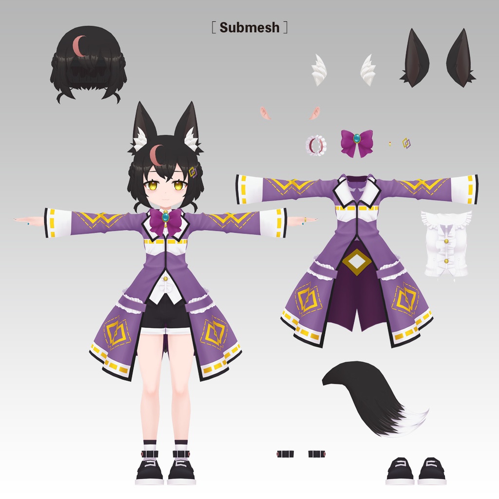 【終売】オリジナル3Dモデル『占い師ちゃん』