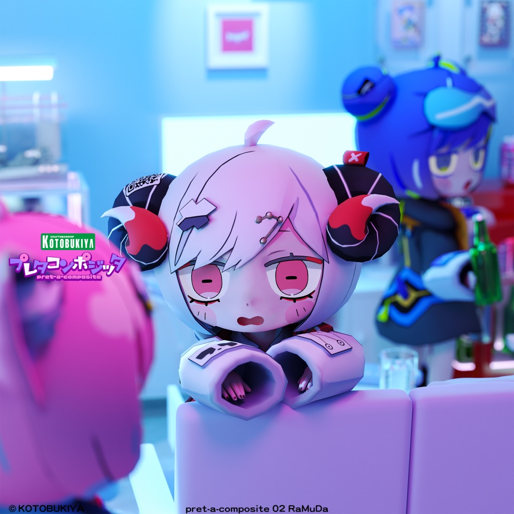 【オリジナル3Dモデル】 RaMuDa #プレタコンポジッタ