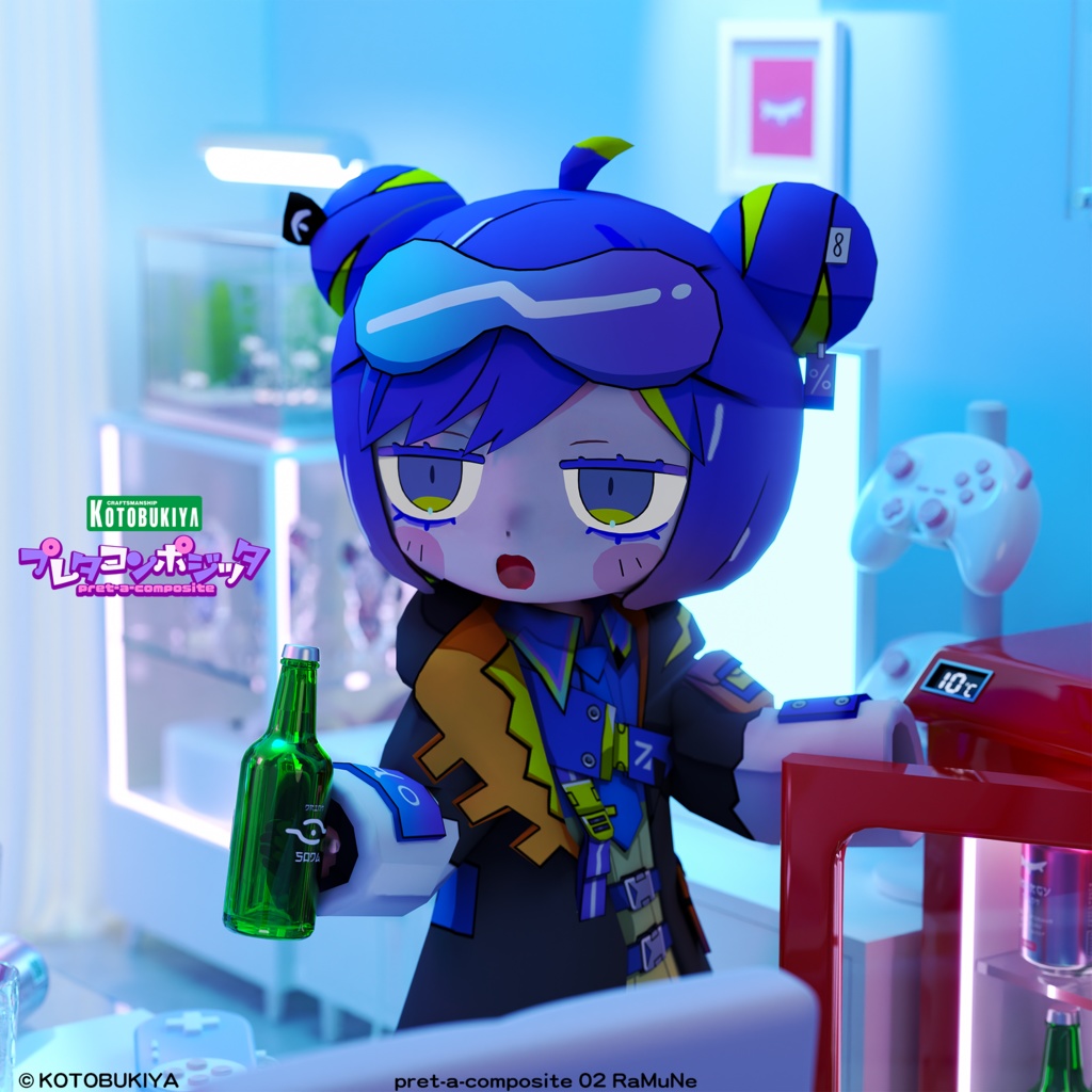 【オリジナル3Dモデル】 RaMuDa #プレタコンポジッタ