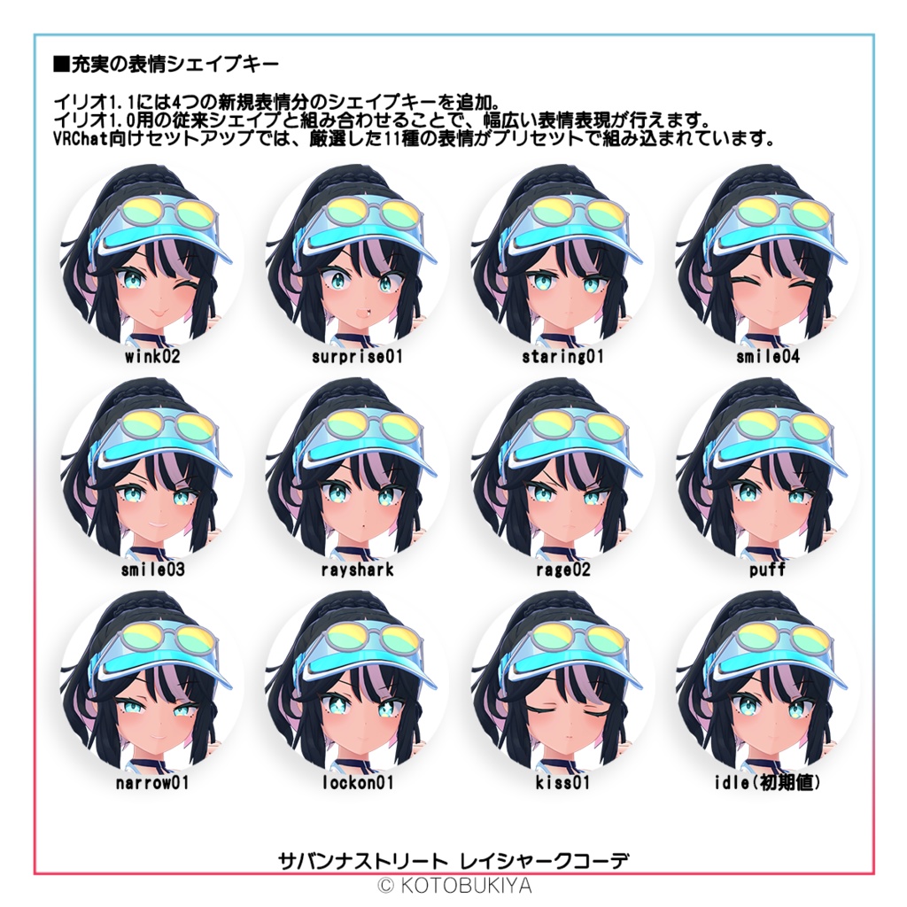 【オリジナル3Dモデル】イリオ1.1 レイシャークコーデ #サバンナストリート