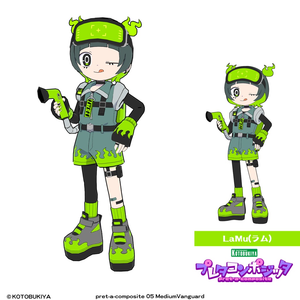 【オリジナル3Dモデル】 メディウムヴァンガード #プレタコンポジッタ