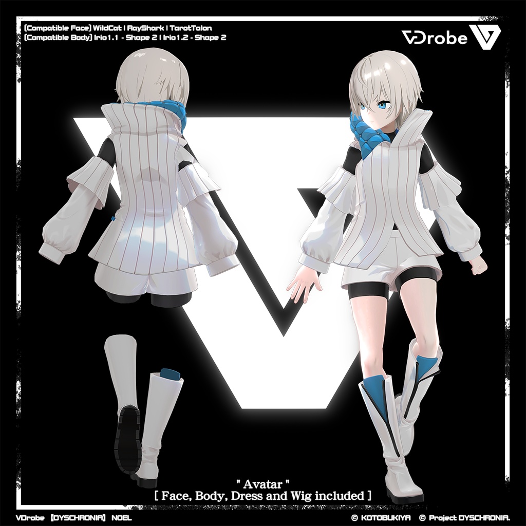 オリジナル3Dモデル VDrobe【ディスクロニア】ノエル