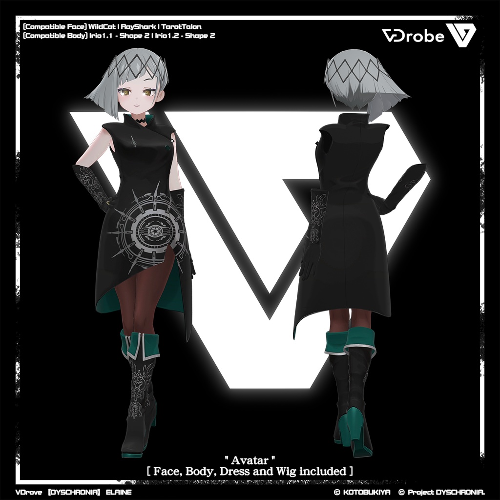 オリジナル3Dモデル VDrobe【ディスクロニア】エレイン