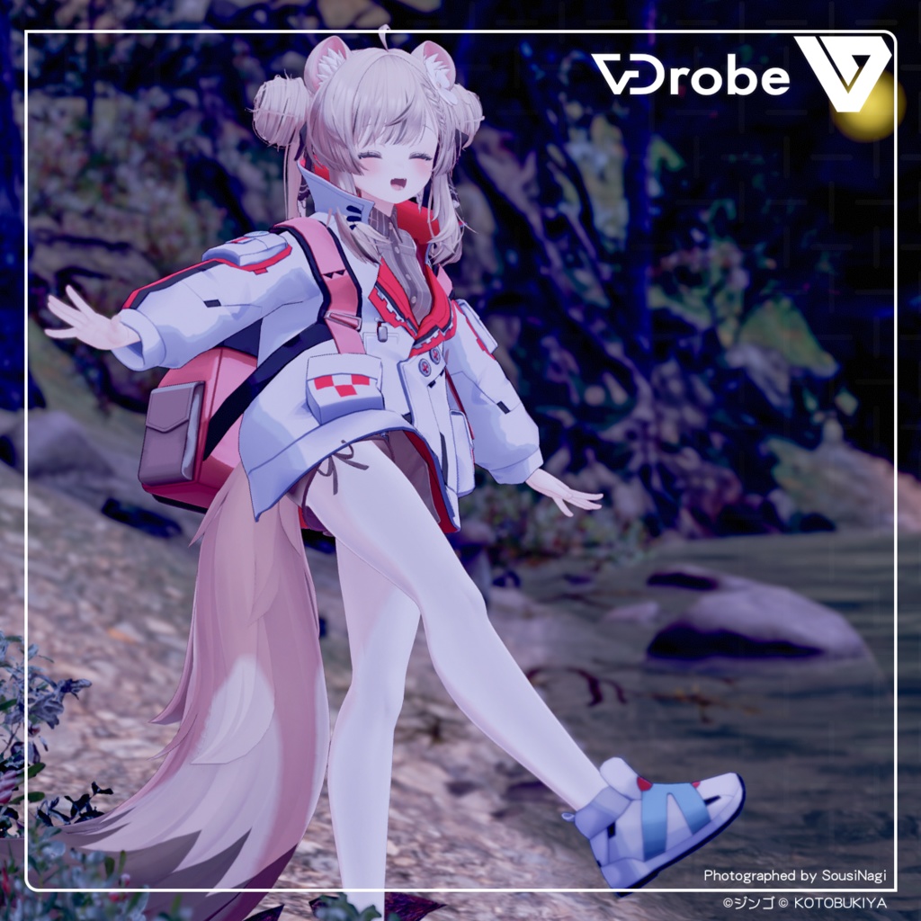 【VDrobe】サバンナストリート ワイルドキャットパーカーセット【複数アバター対応】