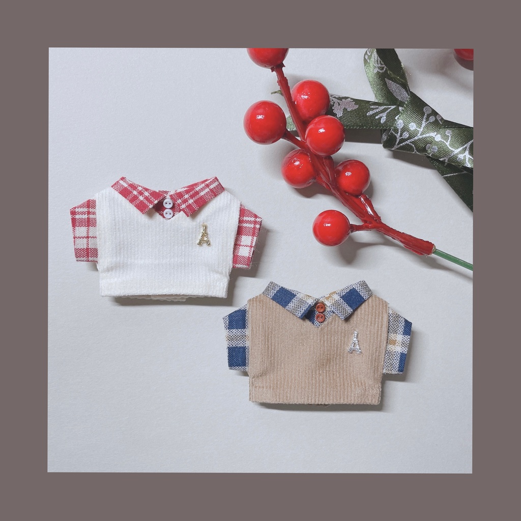 コーデュロイベスト＆シャツセット