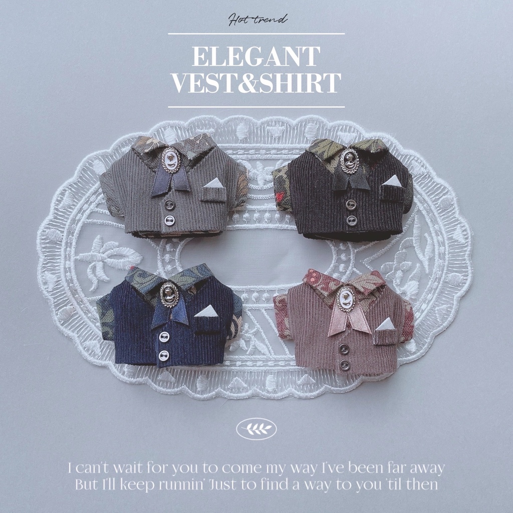 elegant vest&shirt🥀