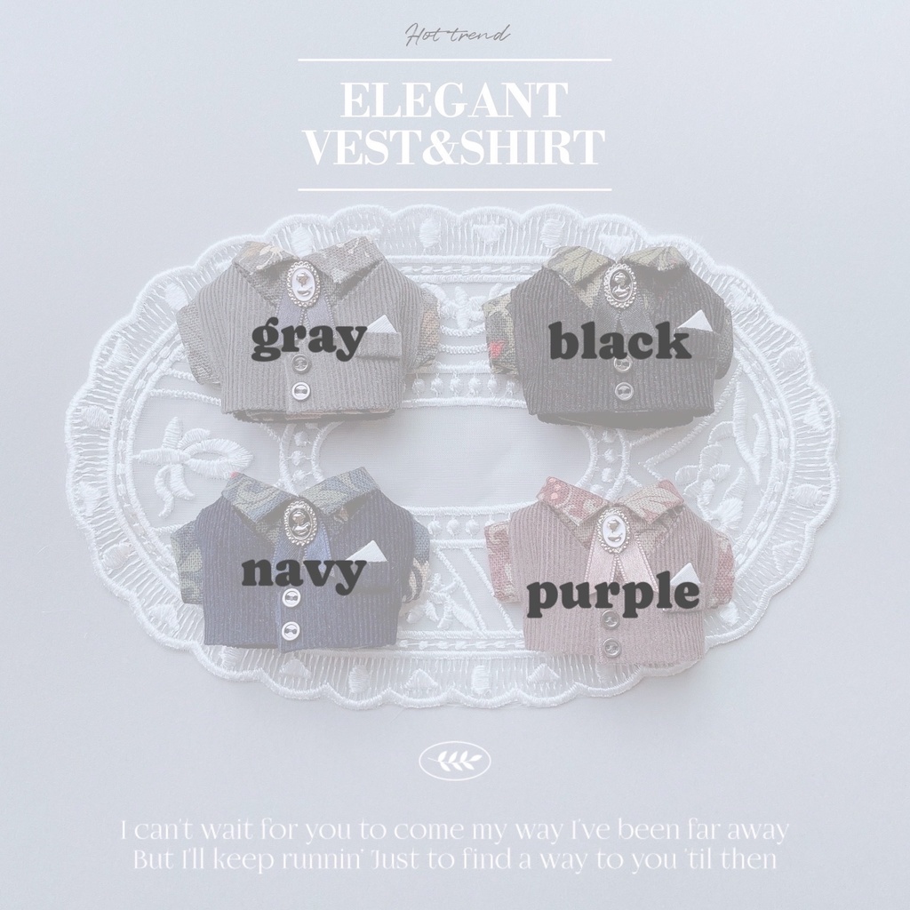 elegant vest&shirt🥀