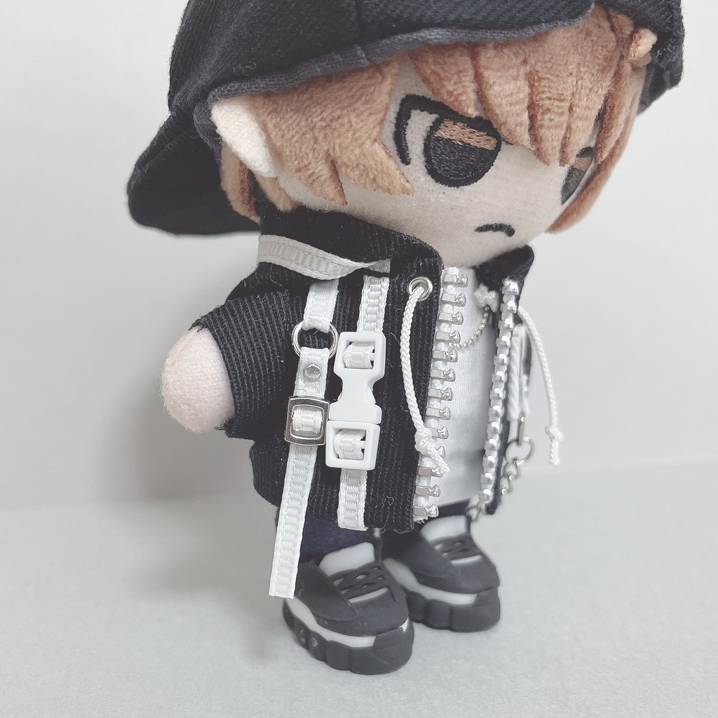 cyber punk hoodie jacket ⛓🖤🤍