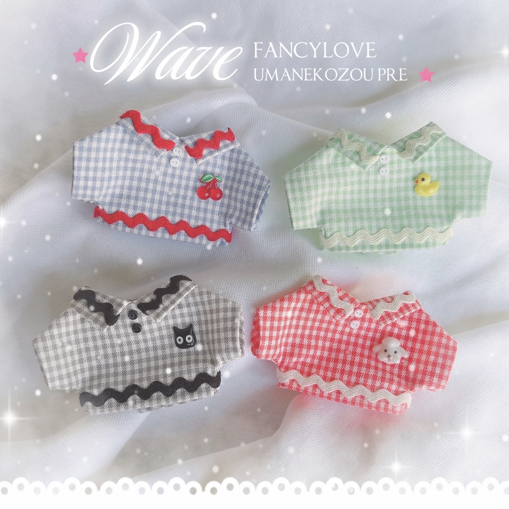 wave gingham check shirt