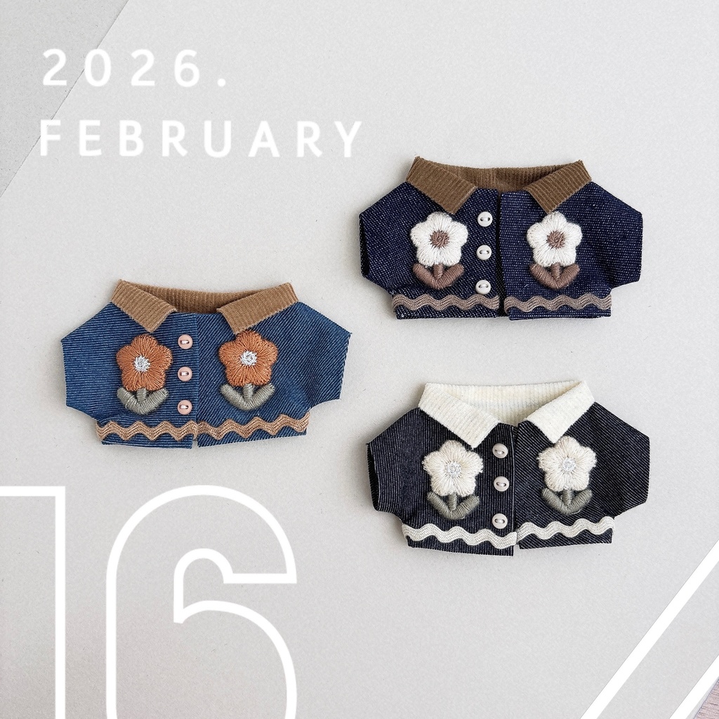 flower denim jacket🌼