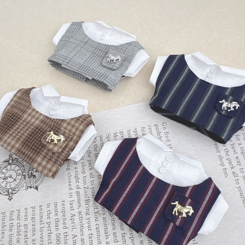 丸襟ベスト&シャツ