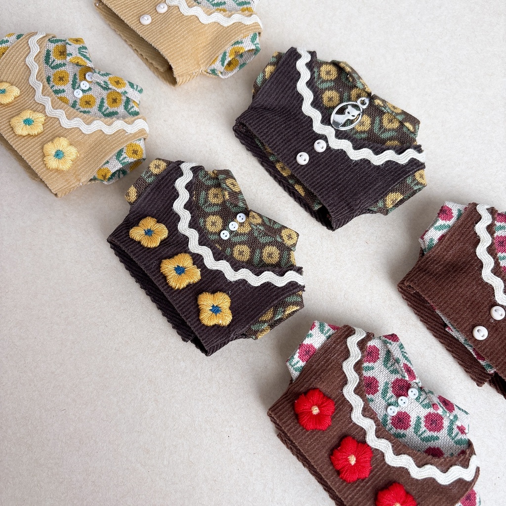 お花丸襟ベスト&シャツ🌼*・