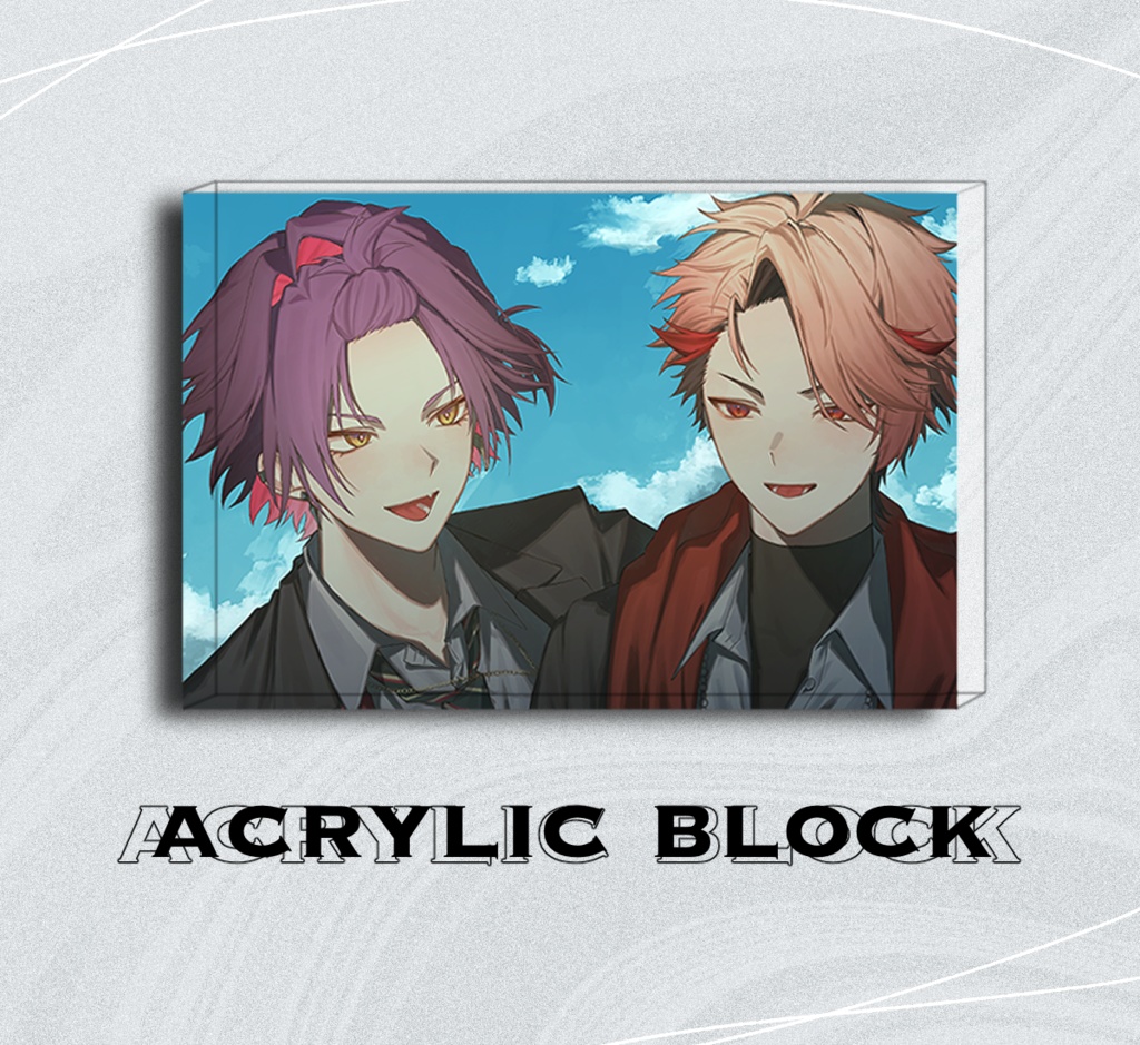 鳥組　アクリルブロック
