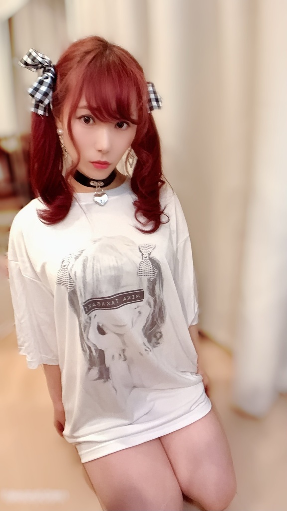 mika takasaki T-shirt(WHITE)