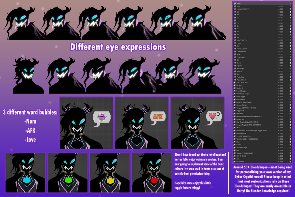 GALILEO Cyber Demon/Cryptid for VRC/VRChat 👾😈