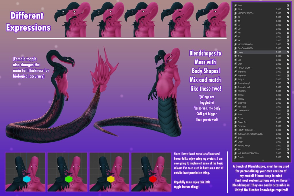 GALILEO || 🐍 Glutton the Wyrmingo 🦩 for VRC (HALLOWEEN)