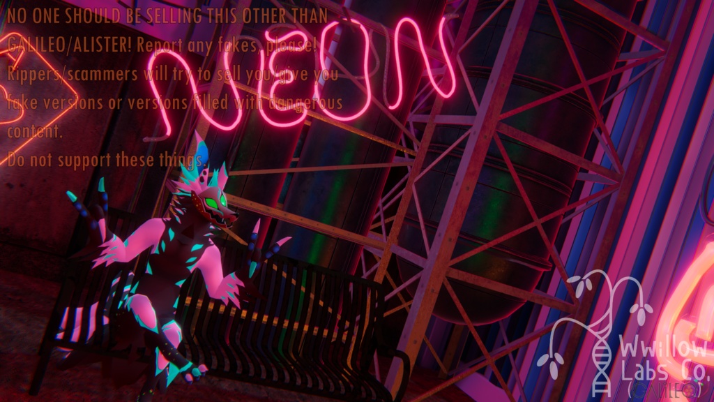 GALILEO || ✨ NEON VULPINE 🦊 for VRC (QUEST/PC)