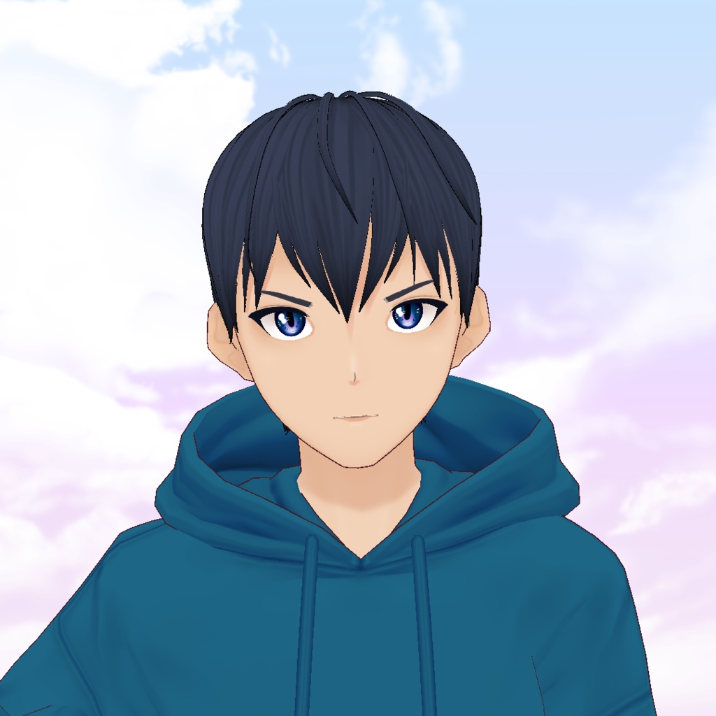  Free VRoid Hair Preset Male Protagonist Hair Coupe De Cheveux